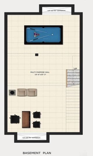 villa grande Floor Plan Basement Floor Plan