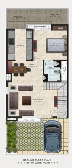villa grande Floor Plan Ground Floor Plan