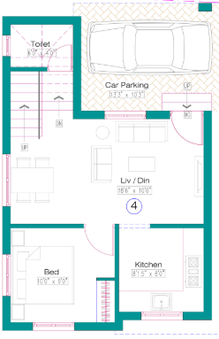  royal villa Floor Plan Ground Floor Plan