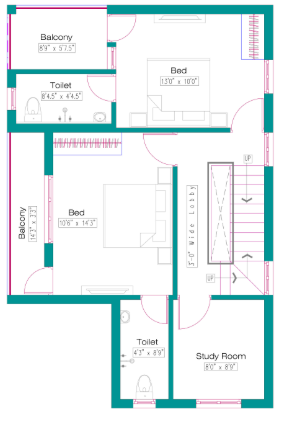  royal villa Floor Plan First Floor Plan