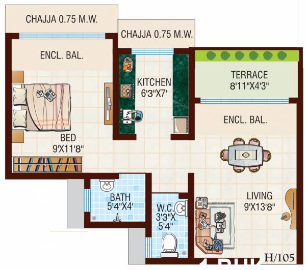  tulsi-v-city-phase-i Floor Plan Floor Plan