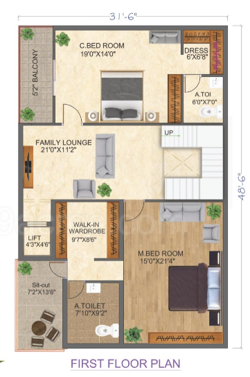  green tech o2 community Floor Plan First Floor Plan