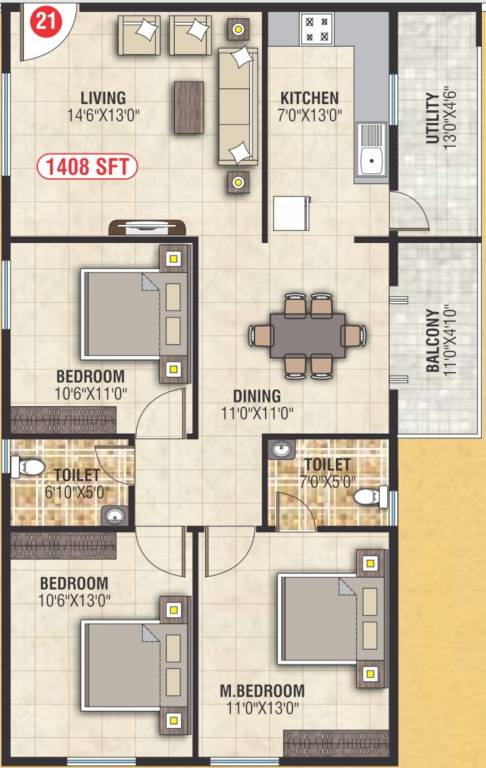  gokulam Floor Plan Floor Plan