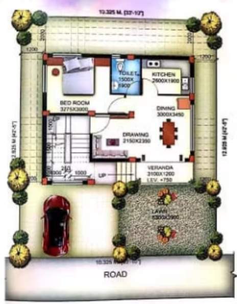  lake life township Floor Plan Ground Floor Plan