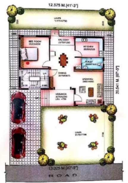  lake life township Floor Plan Ground Floor Plan