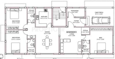 Pushkar Lakshmi Terrace (3BHK+3T (1,952 sq ft)   Pooja Room 1952 sq ft)