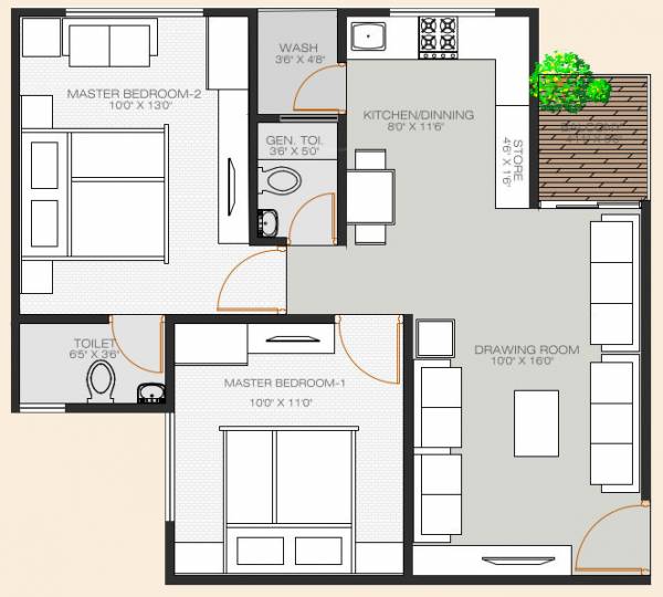 mangla-gauri-residency Floor Plan Floor Plan
