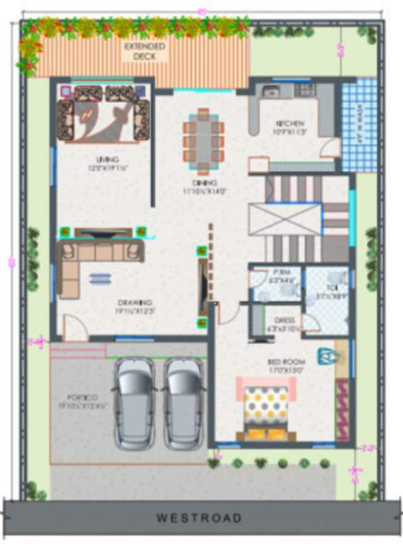  slv laila green meadows Floor Plan Ground Floor Plan