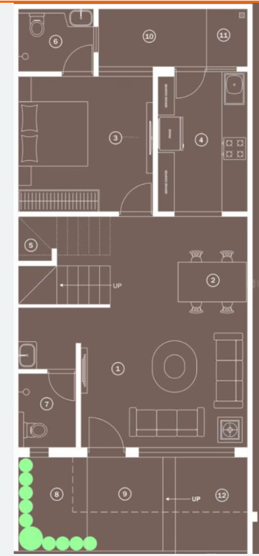  sky city Floor Plan Ground Floor Plan