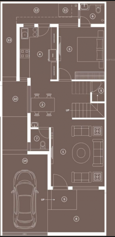  sky city Floor Plan Ground Floor Plan