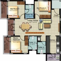 Floor Plan vigneshvara-homes-sky Floor Plan Floor Plan