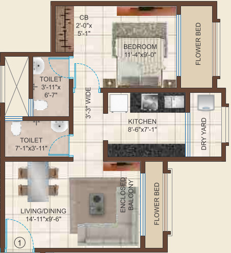  heritage 1 Floor Plan Floor Plan