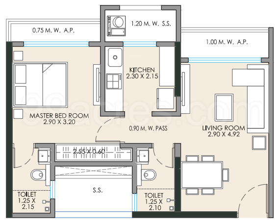  esquire Floor Plan Floor Plan