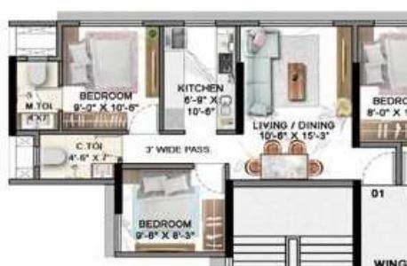  vatika roha palash Floor Plan Floor Plan