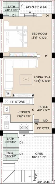 Ground Floor Plan  sant savaiyanath township Floor Plan Ground Floor Plan