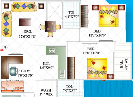  residency Floor Plan Floor Plan