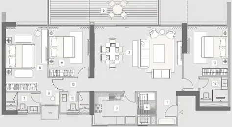  the-balmoral-riverside Floor Plan Floor Plan