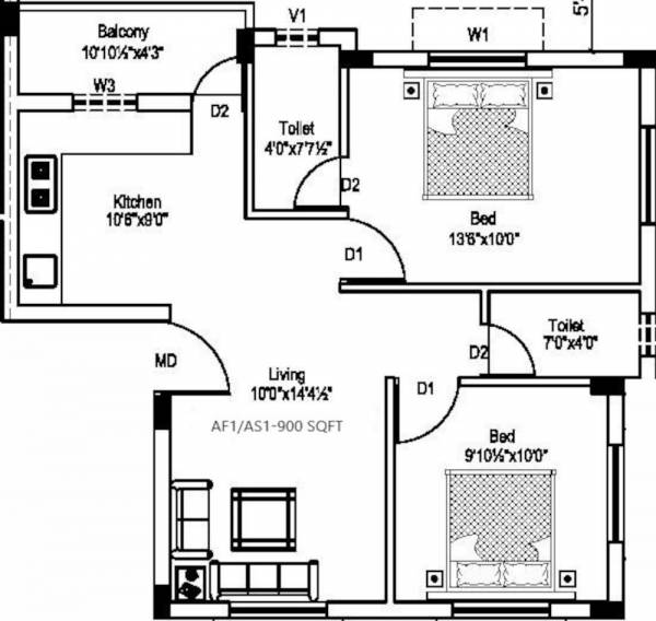  pavithram-flats Floor Plan Floor Plan