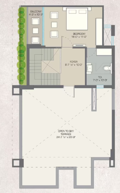 shaligram Floor Plan Upper Level Duplex Plan