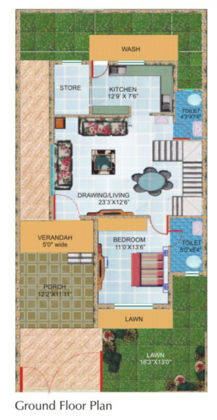 Ground Floor Plan vrindavan Floor Plan Ground Floor Plan