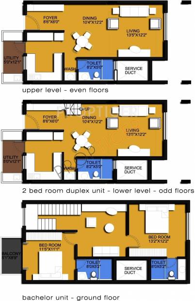 Sri Sai Mourya Mourya Tranquil Floor Plan (2BHK+2T)