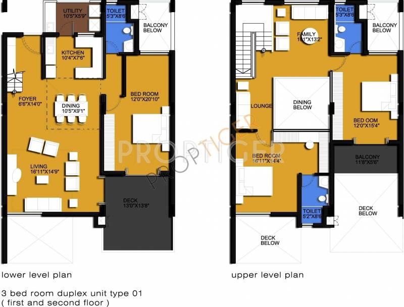 Sri Sai Mourya Mourya Tranquil Floor Plan (3BHK+3T)