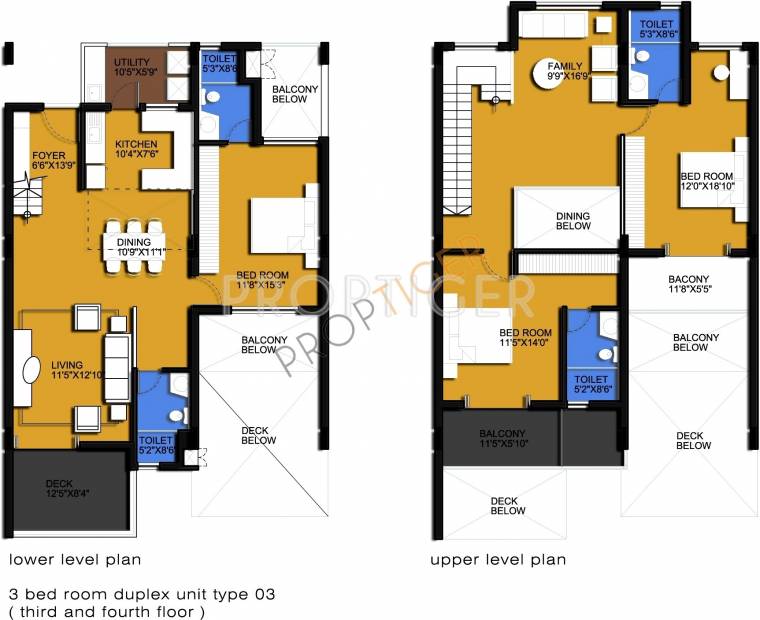 Sri Sai Mourya Mourya Tranquil Floor Plan (3BHK+3T)