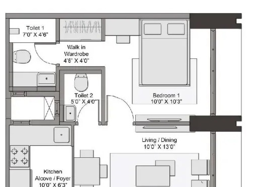  transcon triumph tower 3 Floor Plan Floor Plan