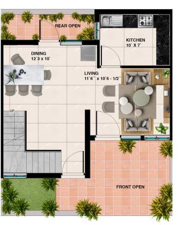  indus palm drive Floor Plan Ground Floor Plan
