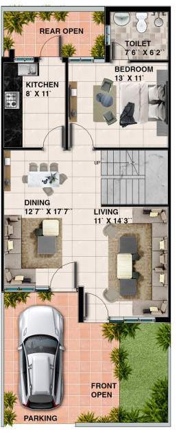  indus palm drive Floor Plan Ground Floor Plan