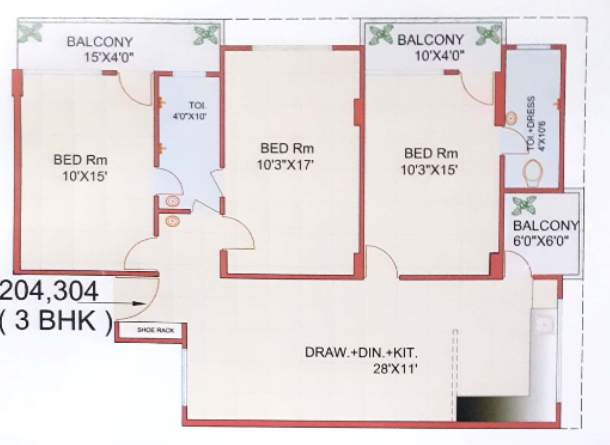  tower Floor Plan Lower Level Duplex Plan