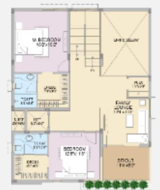  county villa 1 to 171 phase 2 Floor Plan First Floor Plan