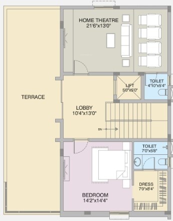 Terrace Floor Plan county villa 1 to 171 phase 2 Floor Plan Terrace Floor Plan