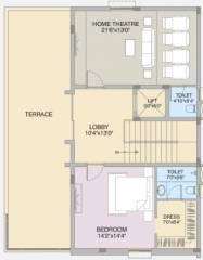 Terrace Floor Plan  county-villa-1-to-171-phase-2 Floor Plan Terrace Floor Plan