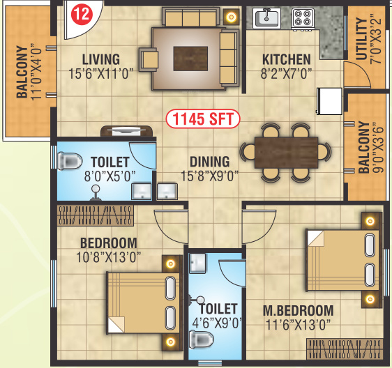  lakven gardenia Floor Plan Floor Plan