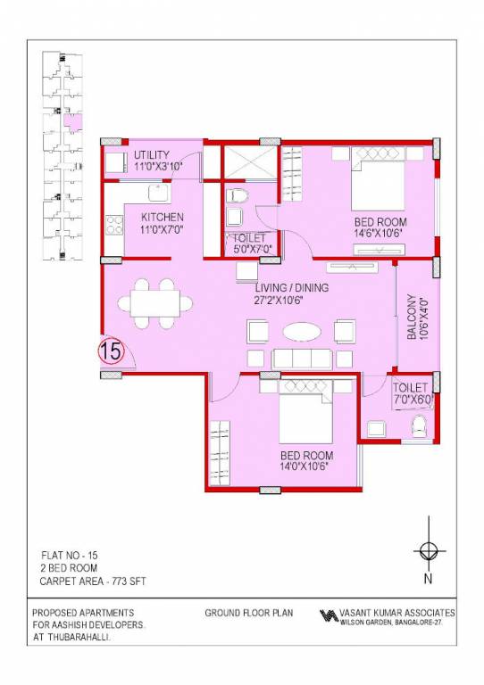  a n reddy apartment Floor Plan Floor Plan