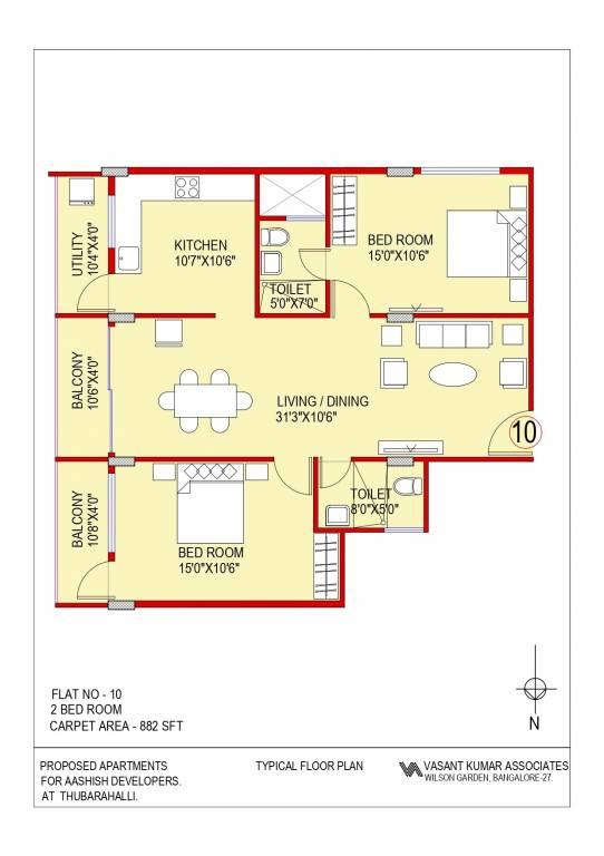  a n reddy apartment Floor Plan Floor Plan