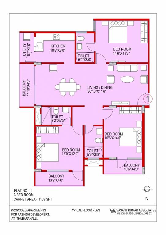 a n reddy apartment Floor Plan Floor Plan