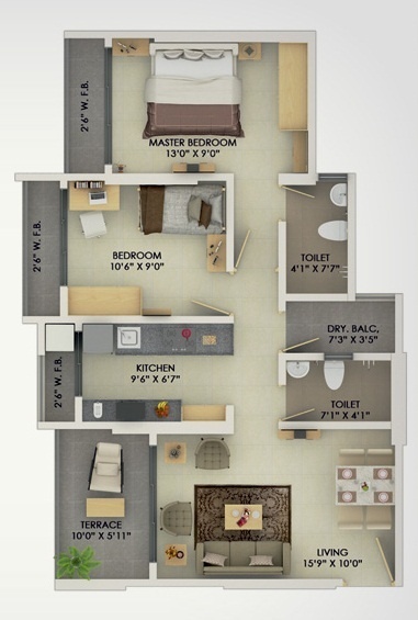  residency Floor Plan Floor Plan