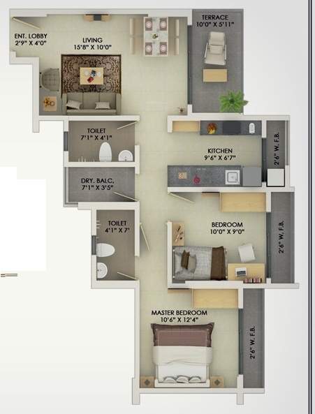 residency Floor Plan Floor Plan