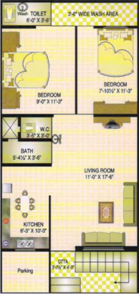  row-house Floor Plan Floor Plan