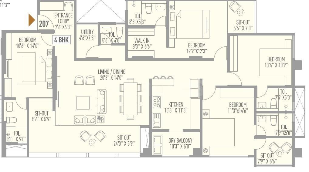 Floor Plan aundh renaissance Floor Plan Floor Plan