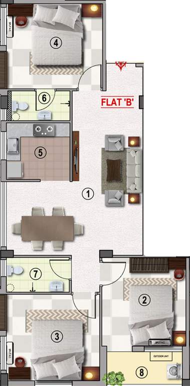  anjali apartment Floor Plan Floor Plan