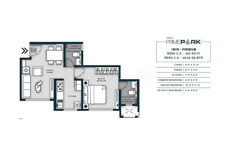 aaradhya highpark project iii of phase 1 Floor Plan Floor Plan