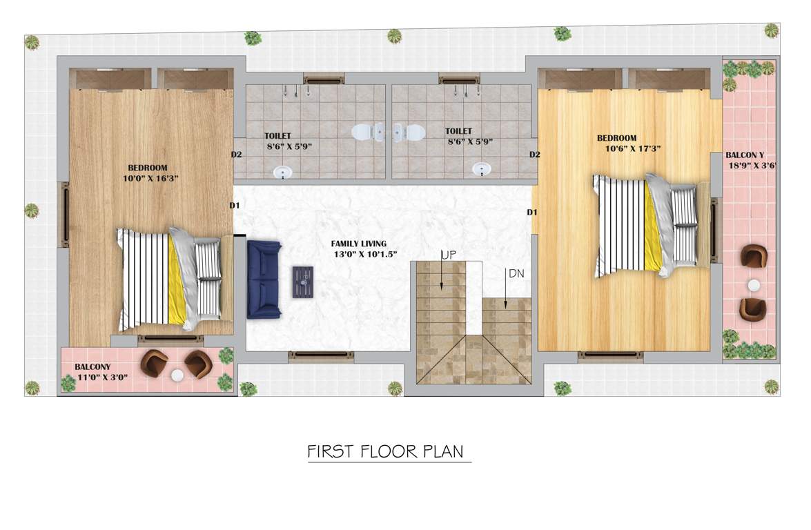  the elite royal villa Floor Plan First Floor Plan