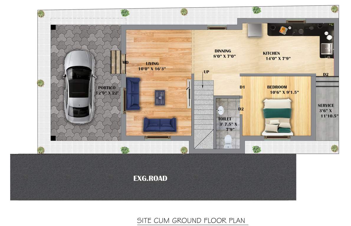  the elite royal villa Floor Plan Ground Floor Plan