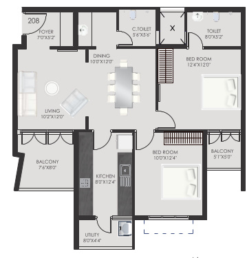  the-address Floor Plan Floor Plan