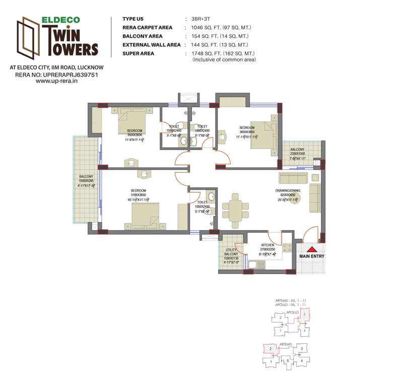  twin towers Floor Plan Floor Plan