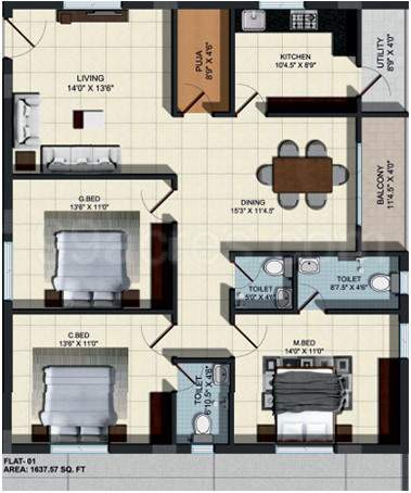  s silver leaf Floor Plan Floor Plan