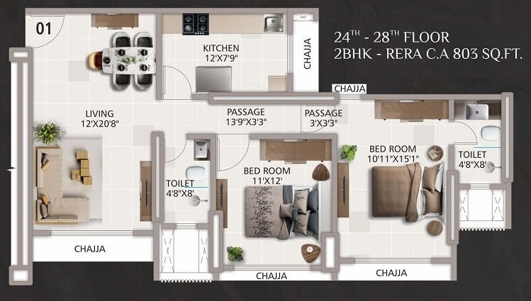  riddhi siddhi apartments chs Floor Plan Floor Plan